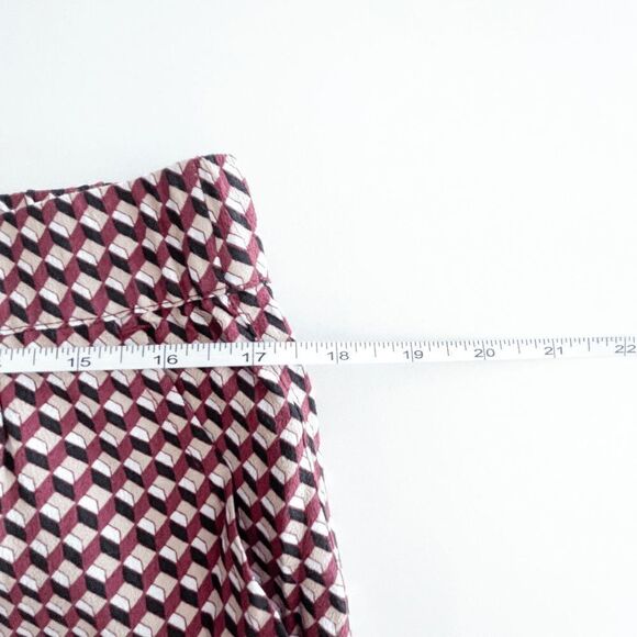 Olsen Womens Anna Wide Leg Loose Fit Pants Vintage Spirit Abstract Rust Size 12 - Picture 7 of 11